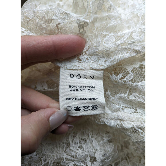 Doen Reverie Lace Ivory Sleeveless Maxi Dress Small - Picture 7 of 12